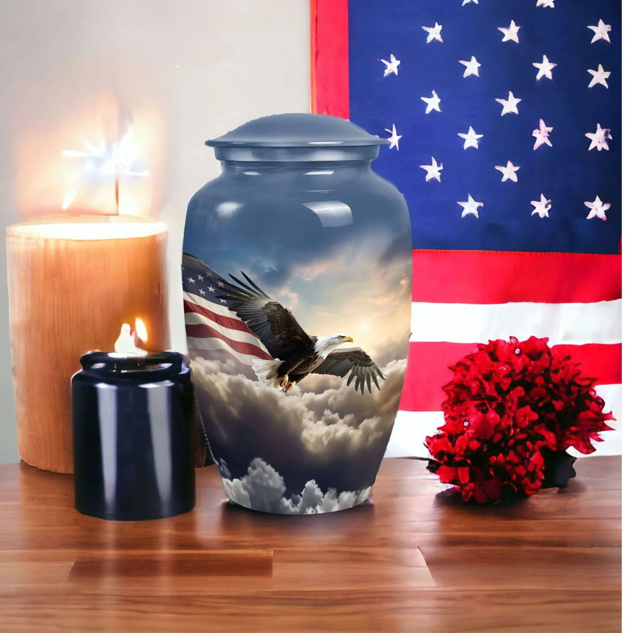 Eagle Memorial Cremation Urn for Human Ashes - Urn for Men