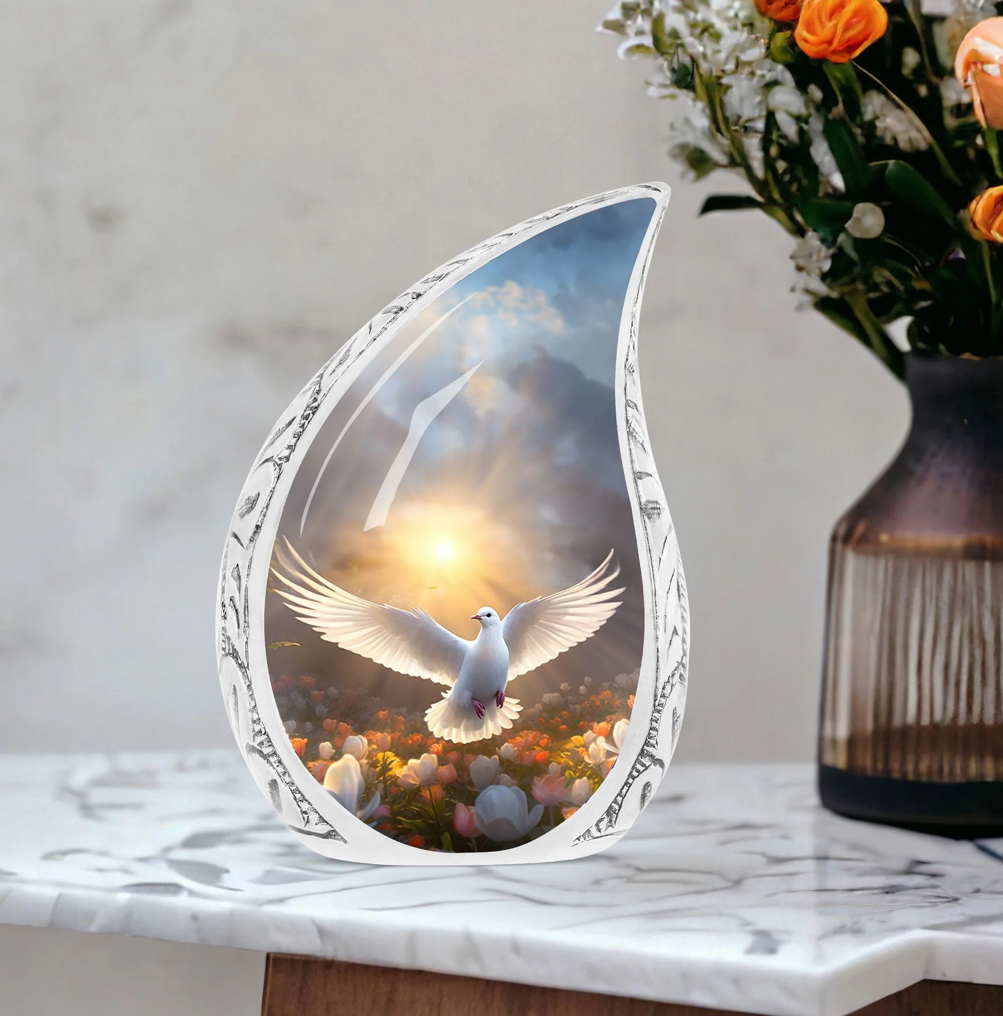 Dove Cremation Urn for Human Ashes - Premium Urn