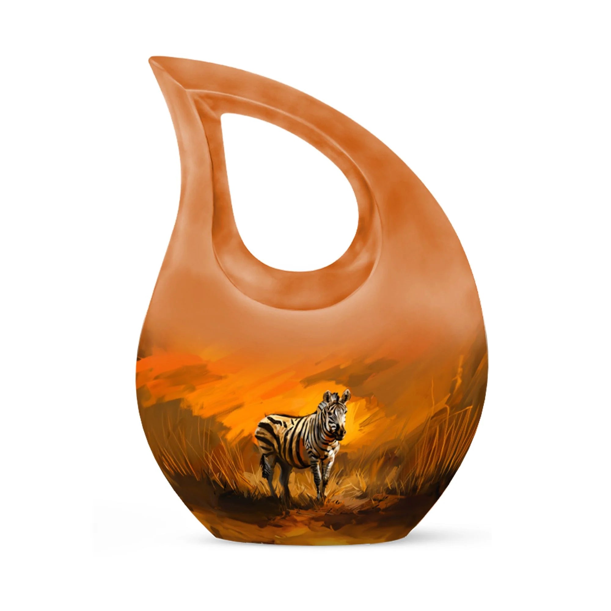 Zebra Urn For Ashes Adult Funeral, Ashes Cremation Urn