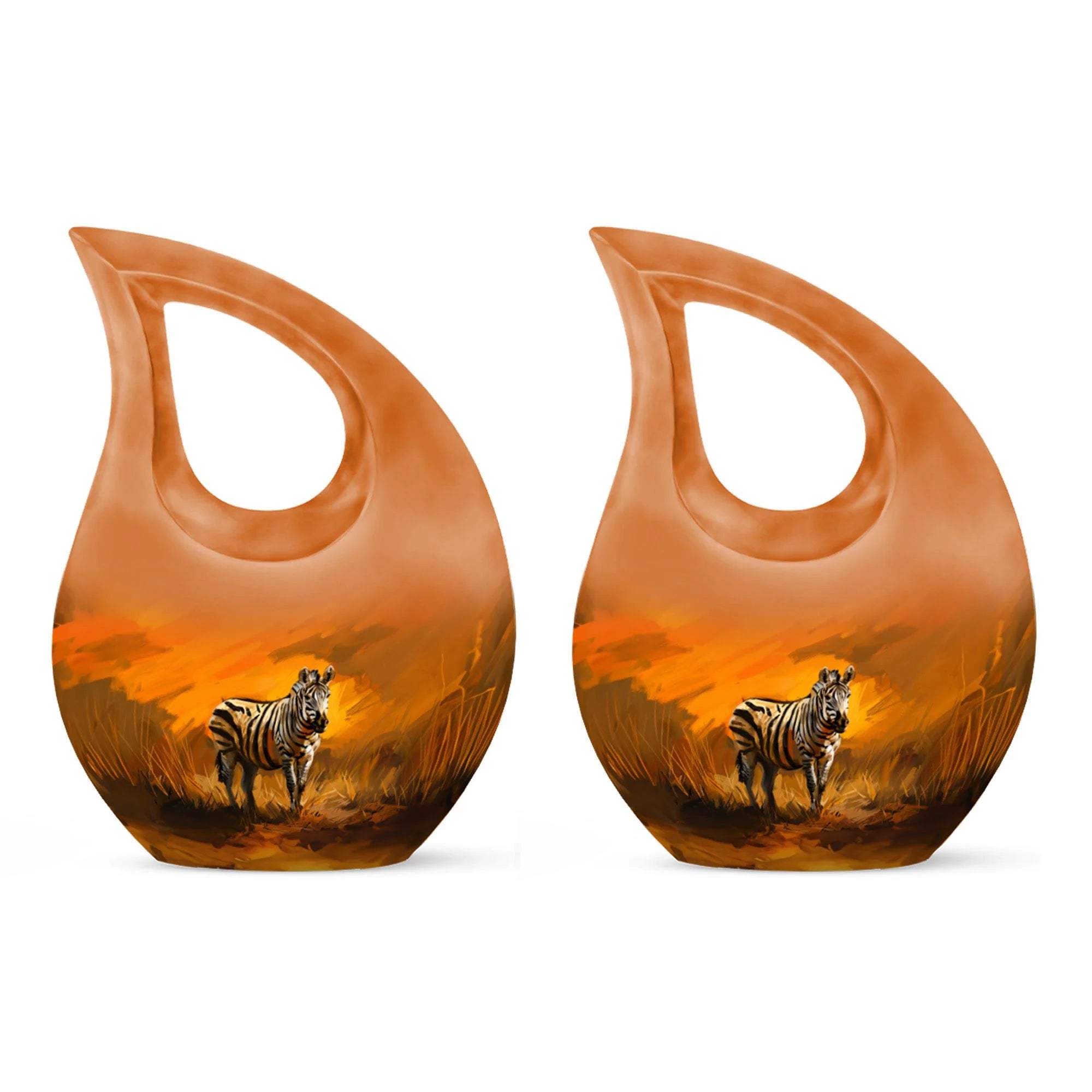 Zebra Urn For Ashes Adult Funeral, Ashes Cremation Urn