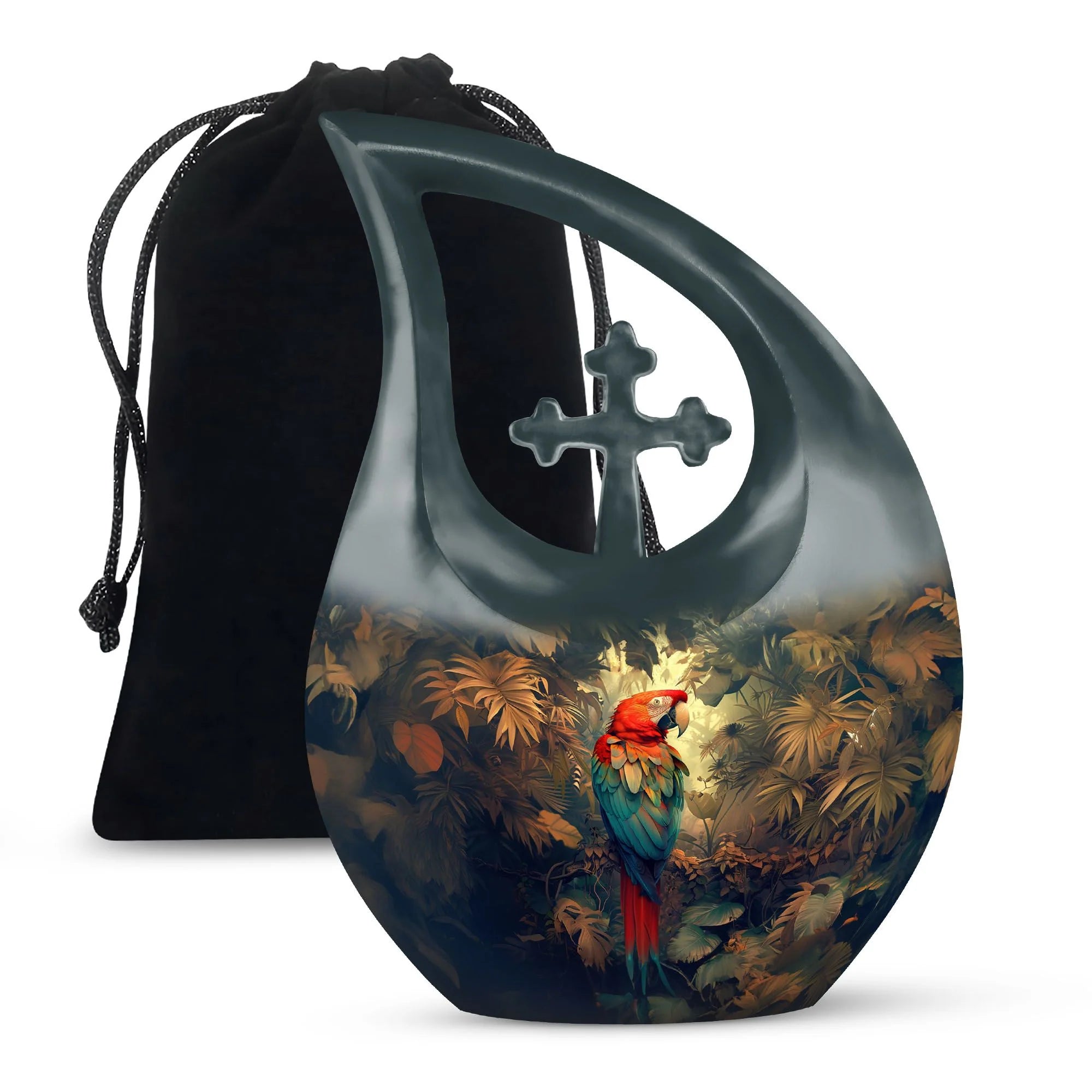 Macaw Parrot Cremation Unique Memorial Urns - Cool Urns For Funeral