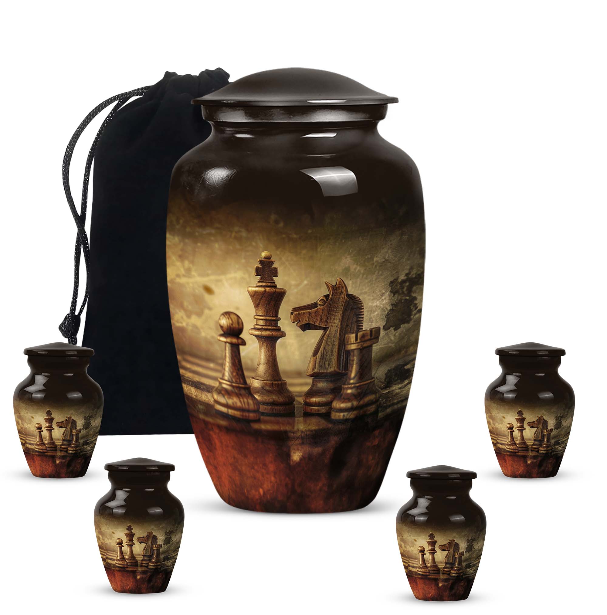 Chess Cremation Urn: Large Urn For Champions