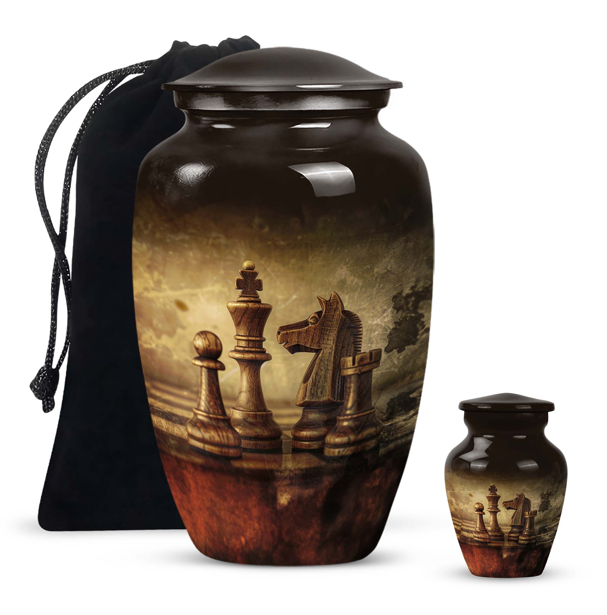 Chess Cremation Urn: Large Urn For Champions