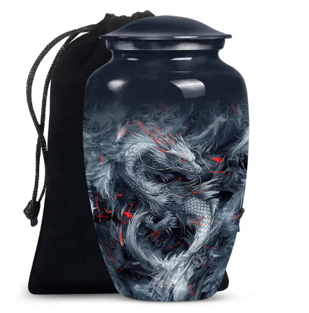 Mystic Dragon Cremation Urn For Adult Human Ashes Men & Women