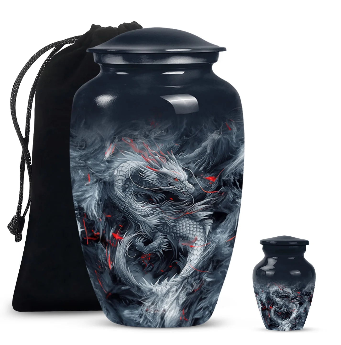 Mystic Dragon Cremation Urn For Adult Human Ashes Men & Women