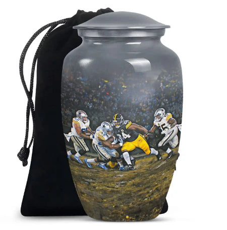 Football Player Urn for Ashes | Sports Game Urn For Human Ashes