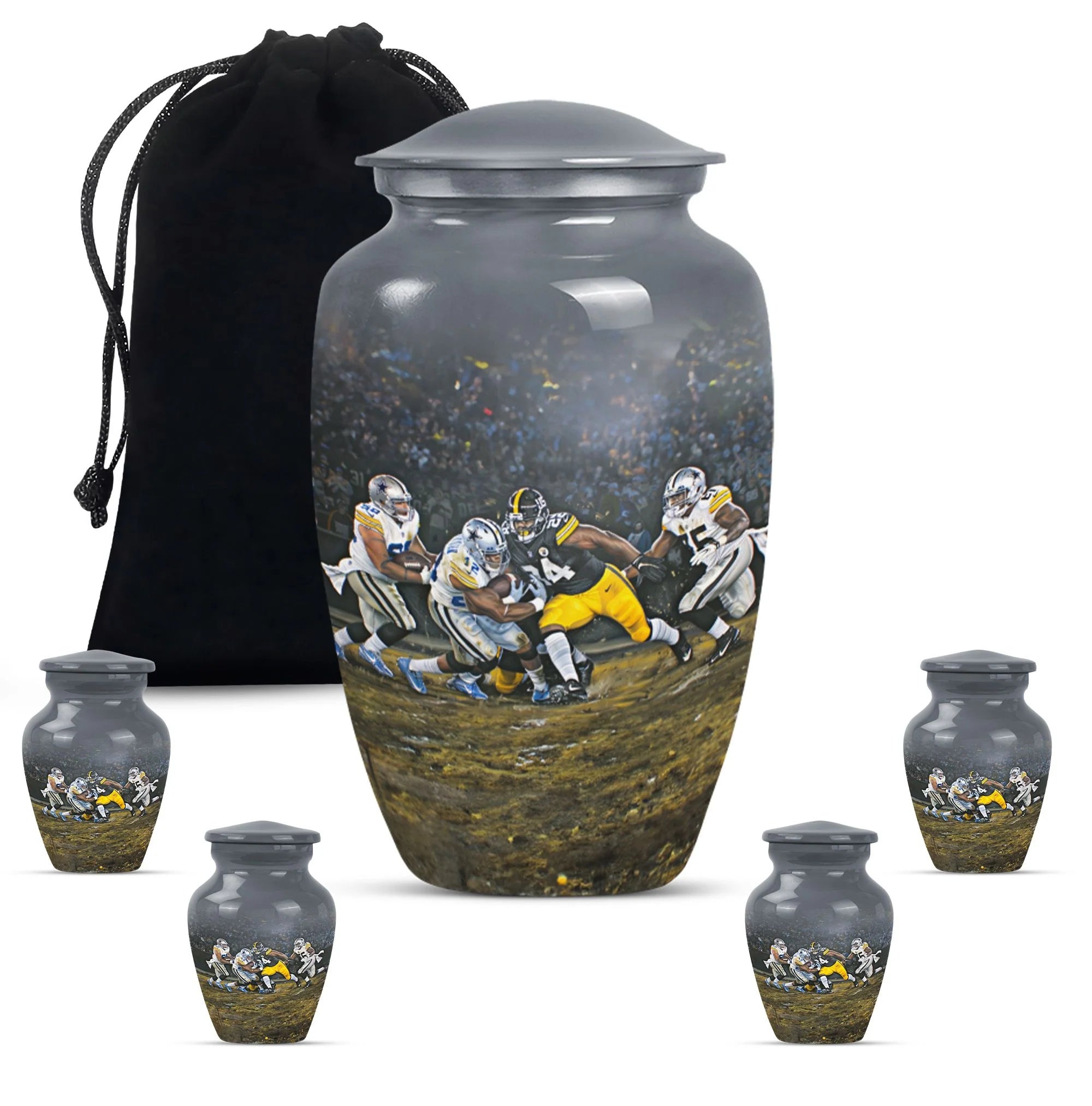 Football Player Urn for Ashes | Sports Game Urn For Human Ashes