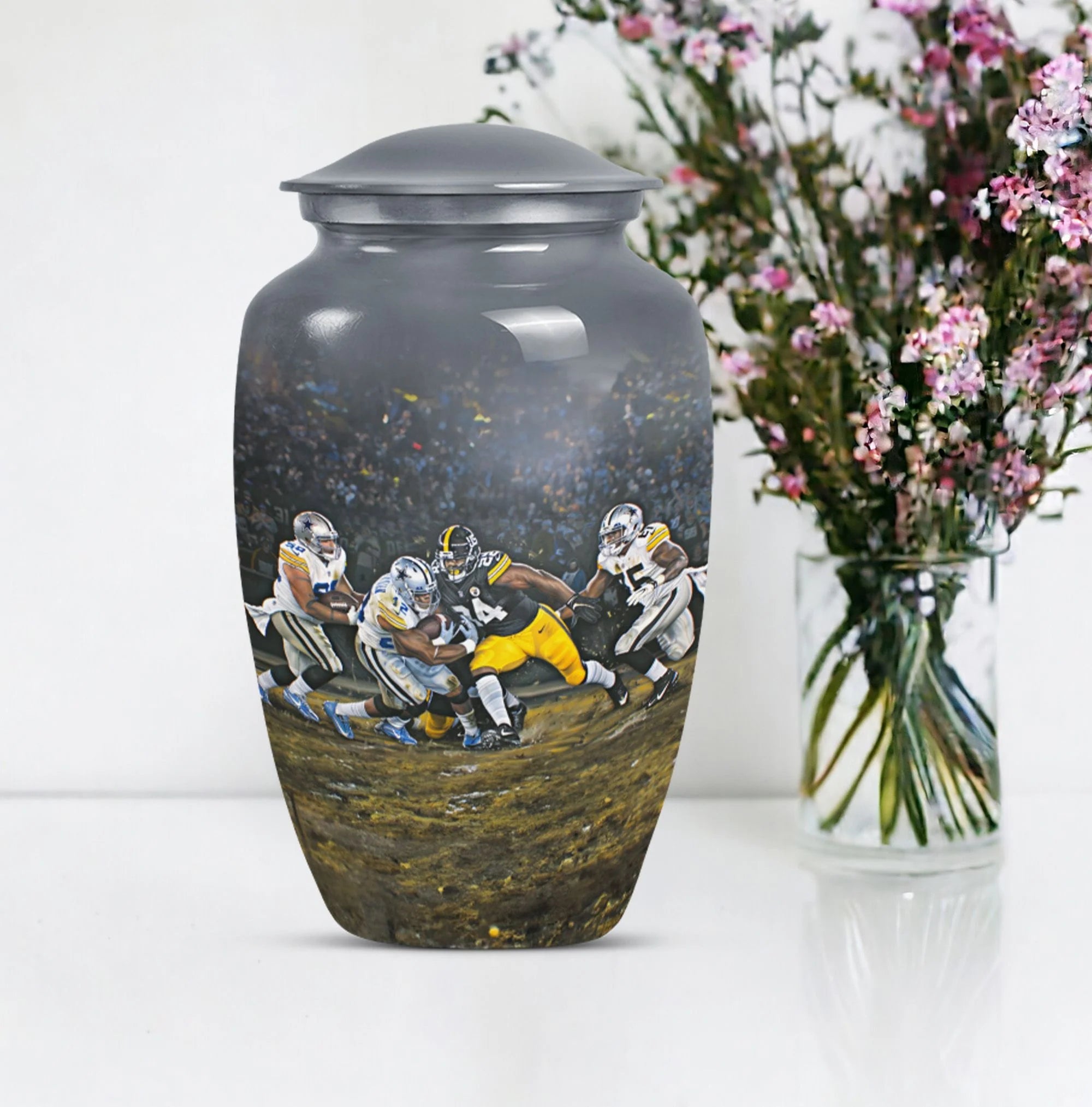 Football Player Urn for Ashes | Sports Game Urn For Human Ashes