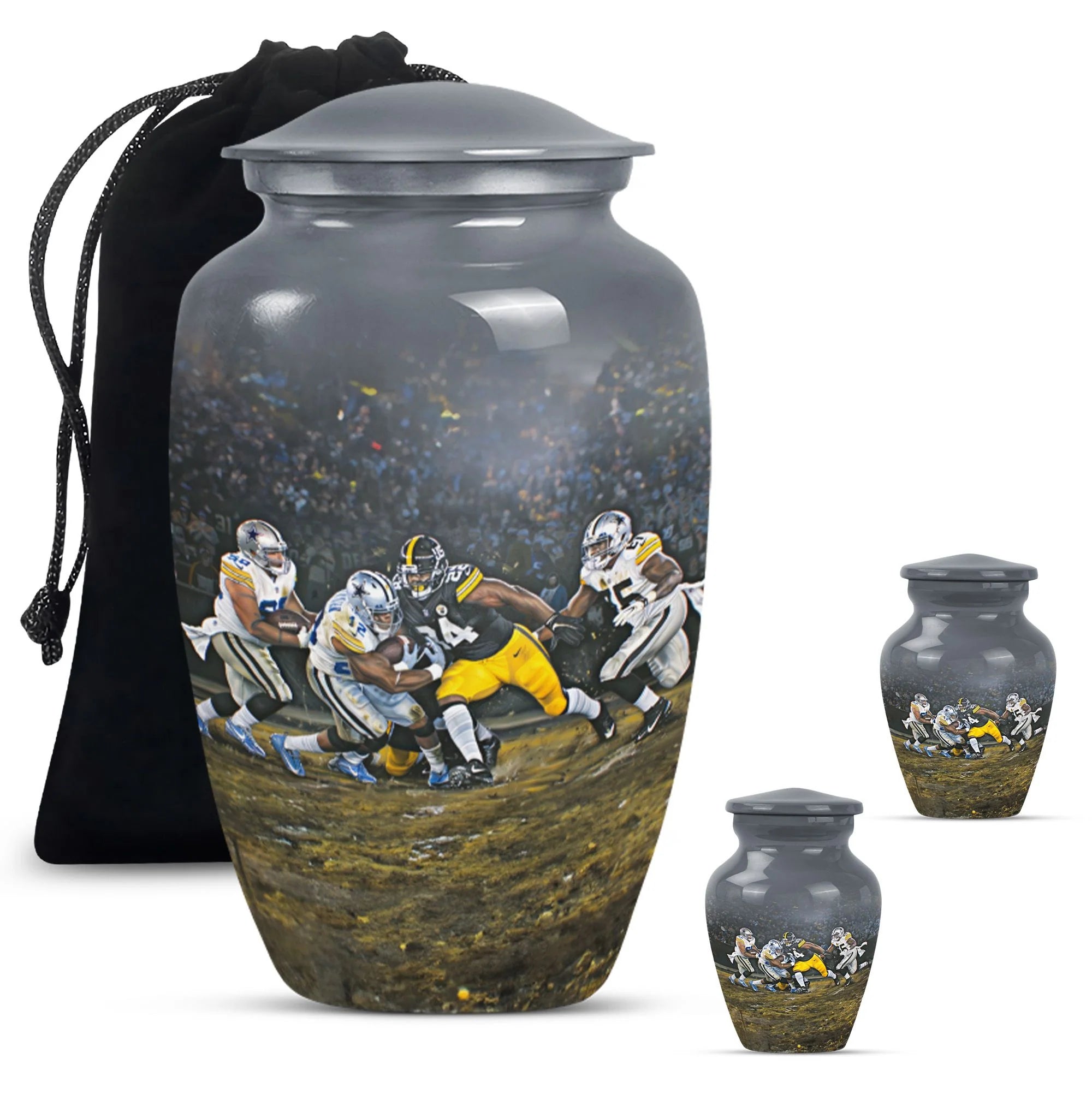 Football Player Urn for Ashes | Sports Game Urn For Human Ashes