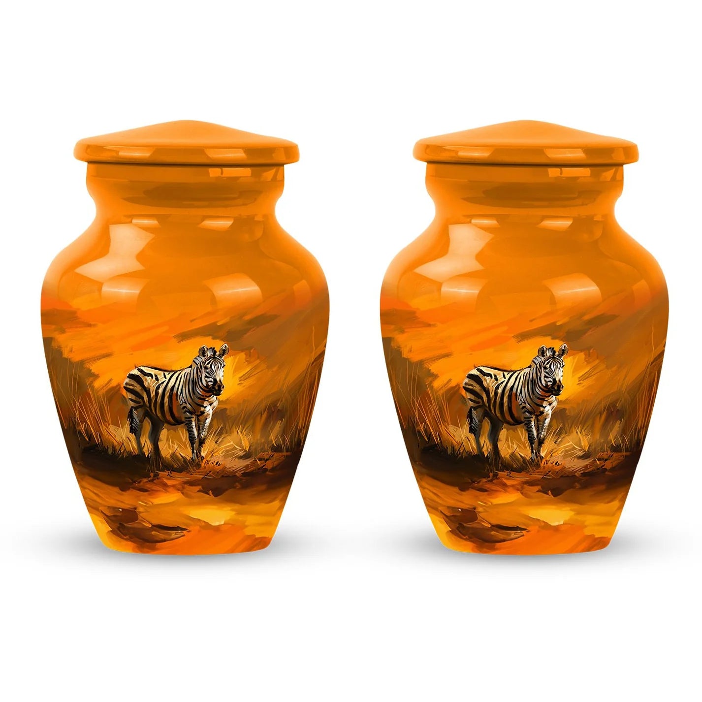 Zebra Urn For Ashes Adult Funeral, Ashes Cremation Urn