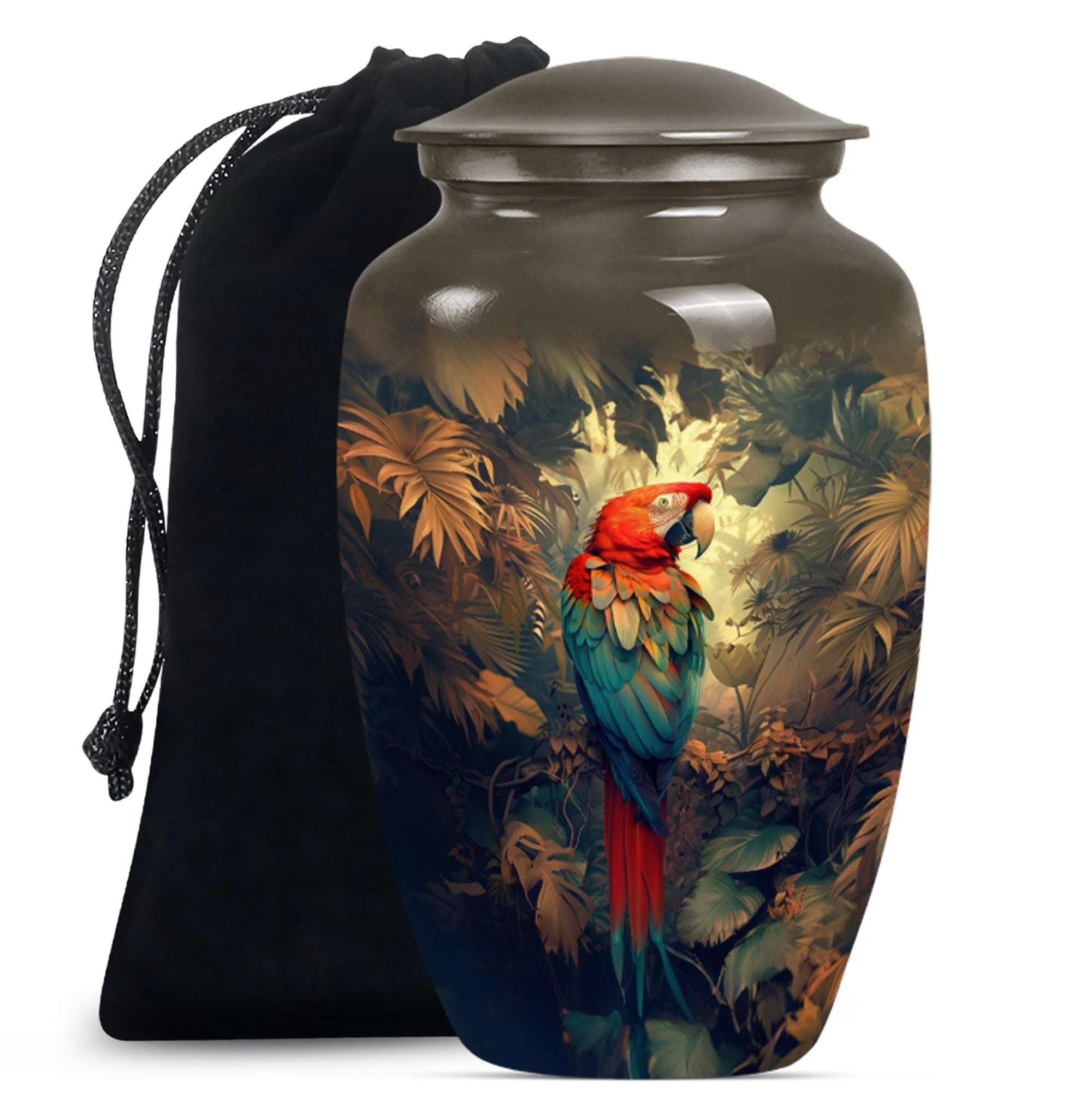 Macaw Parrot Cremation Unique Memorial Urns - Cool Urns For Funeral