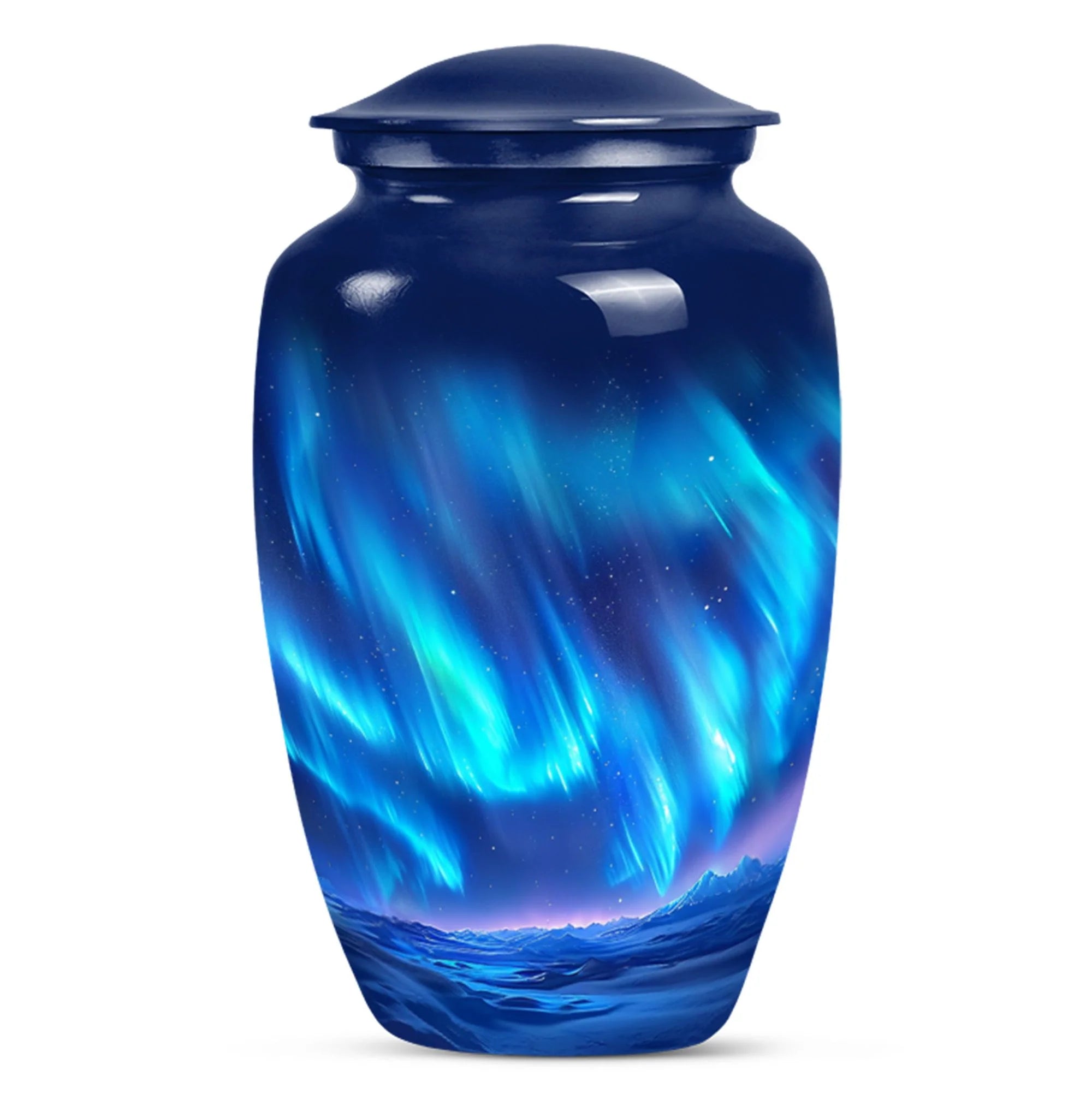 Northern Lights Rhapsody: Classic Memorial Burial Urn