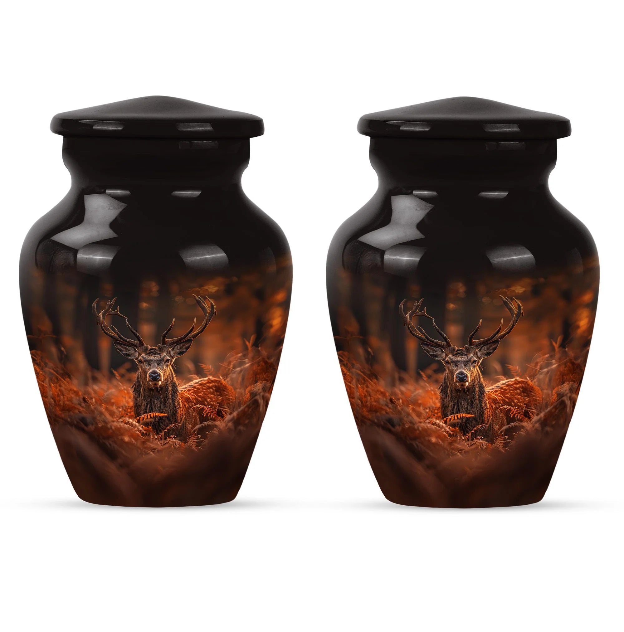 Endearing Echoes: Deer-Themed Burial Cremation Urn