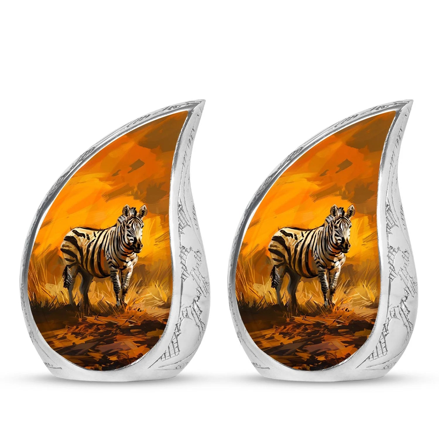 Zebra Urn For Ashes Adult Funeral, Ashes Cremation Urn