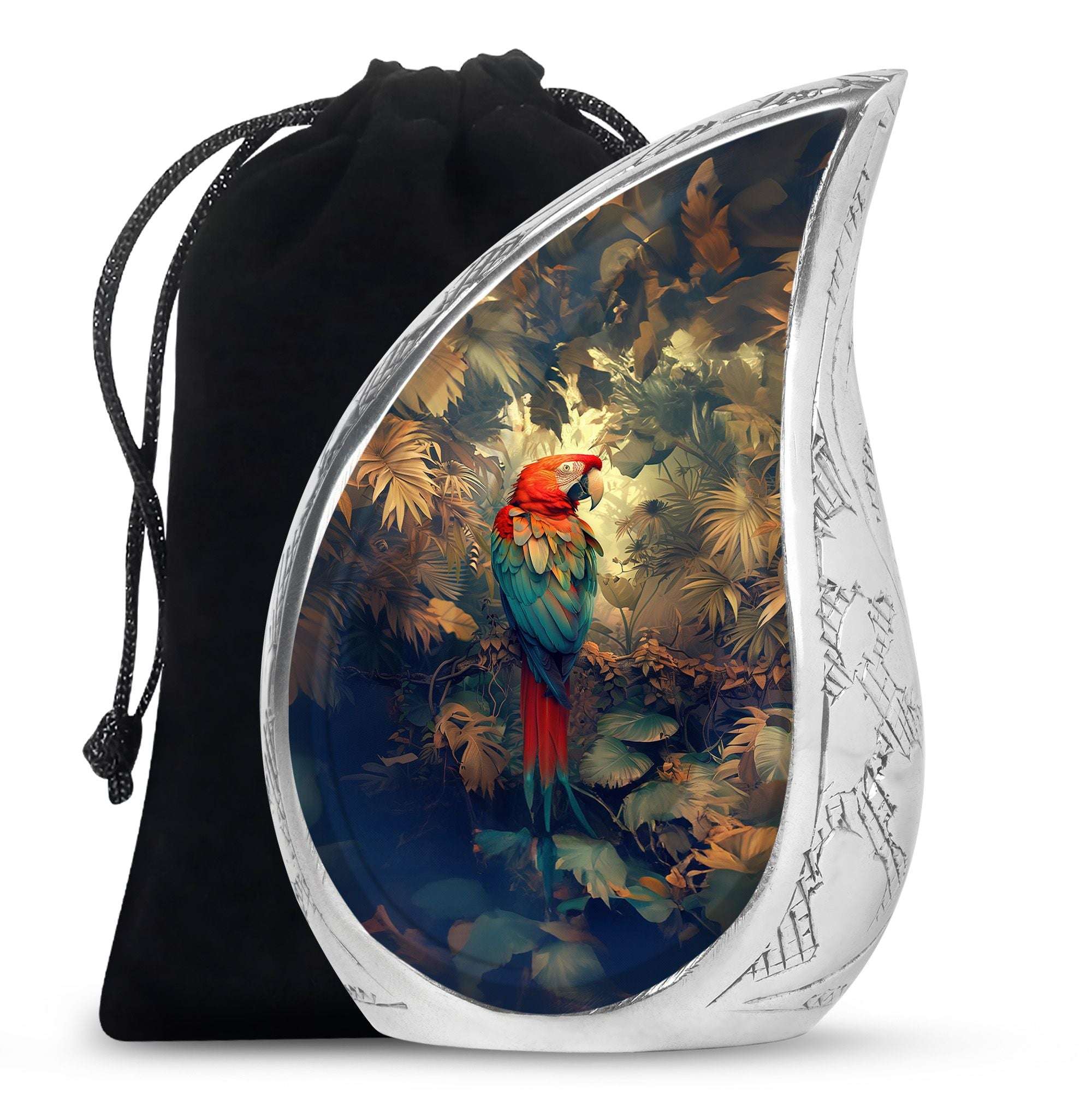 Macaw Parrot Cremation Unique Memorial Urns - Cool Urns For Funeral