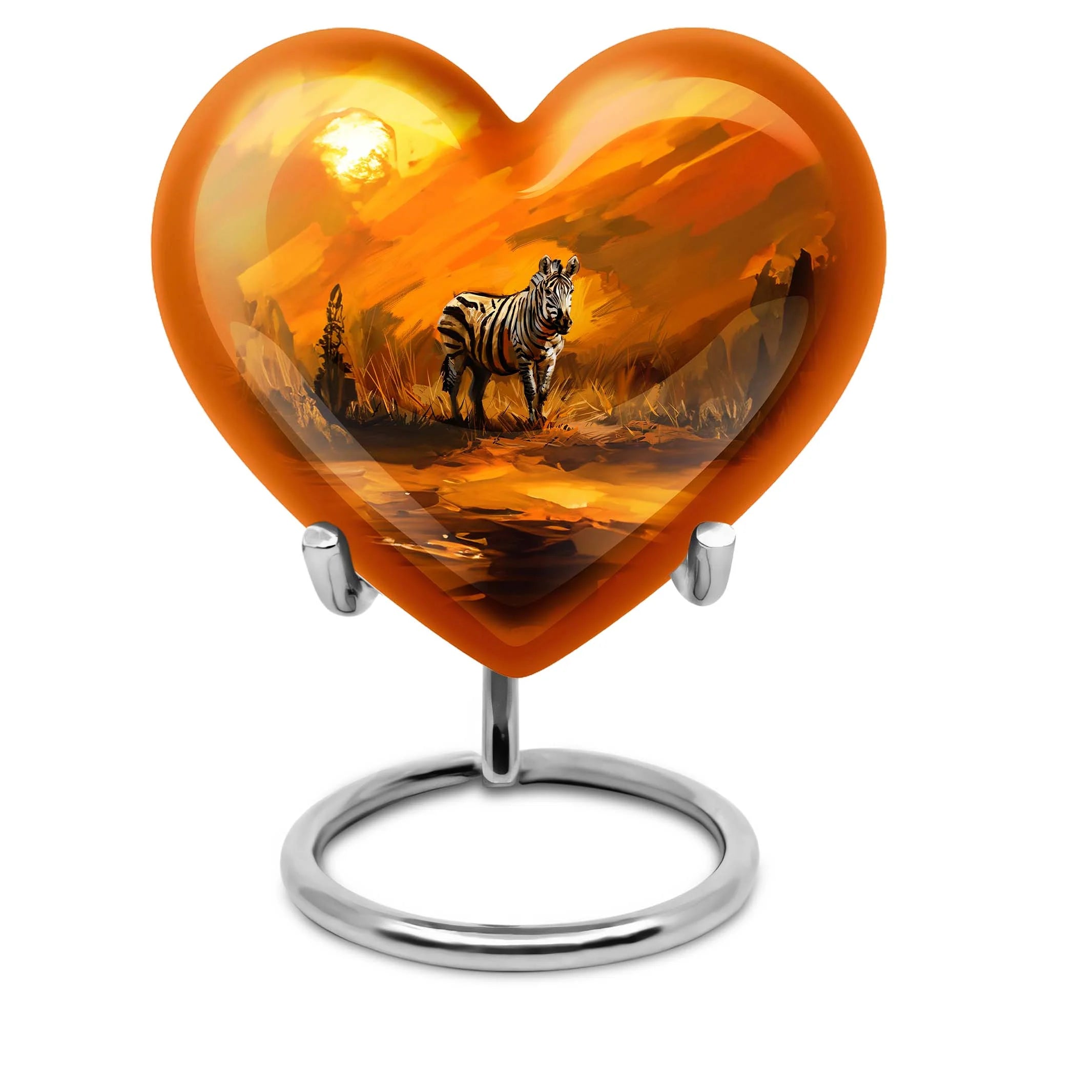 Zebra Urn For Ashes Adult Funeral, Ashes Cremation Urn