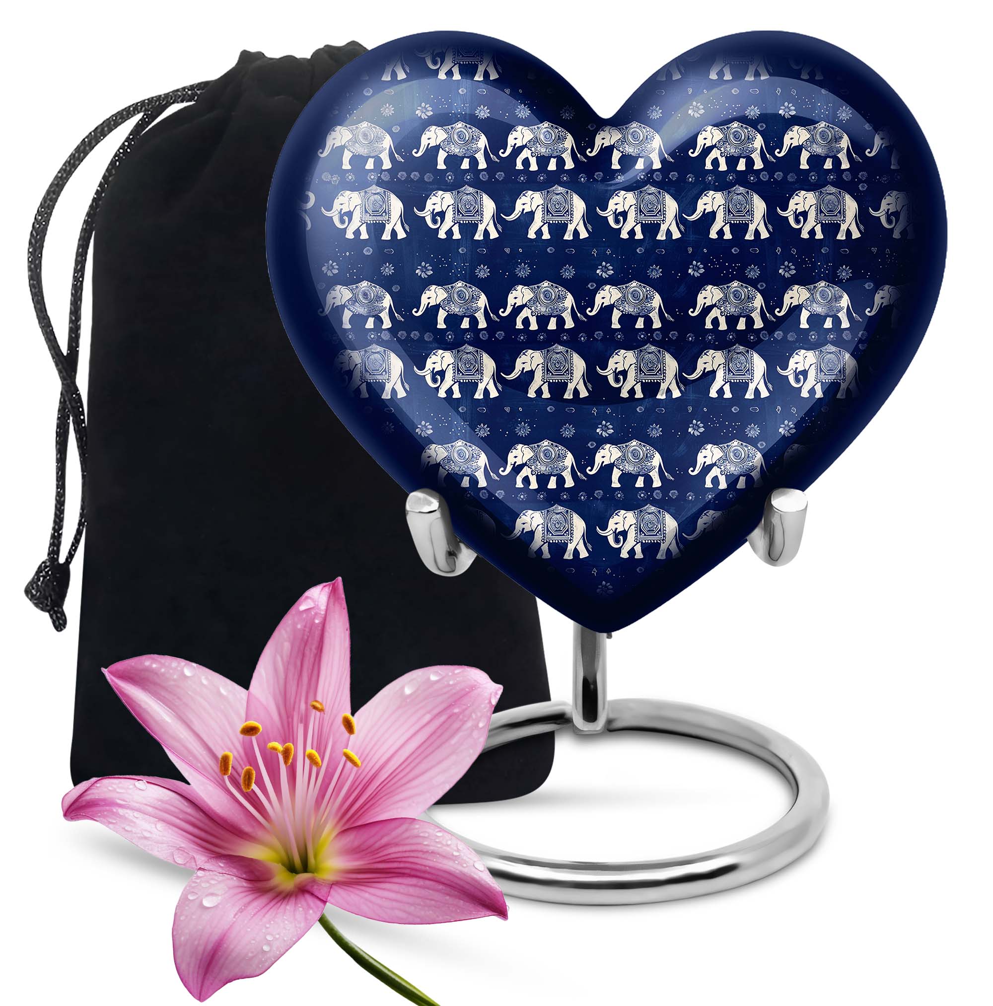Elephant Family Cremation Personal Urns For Human Ashes