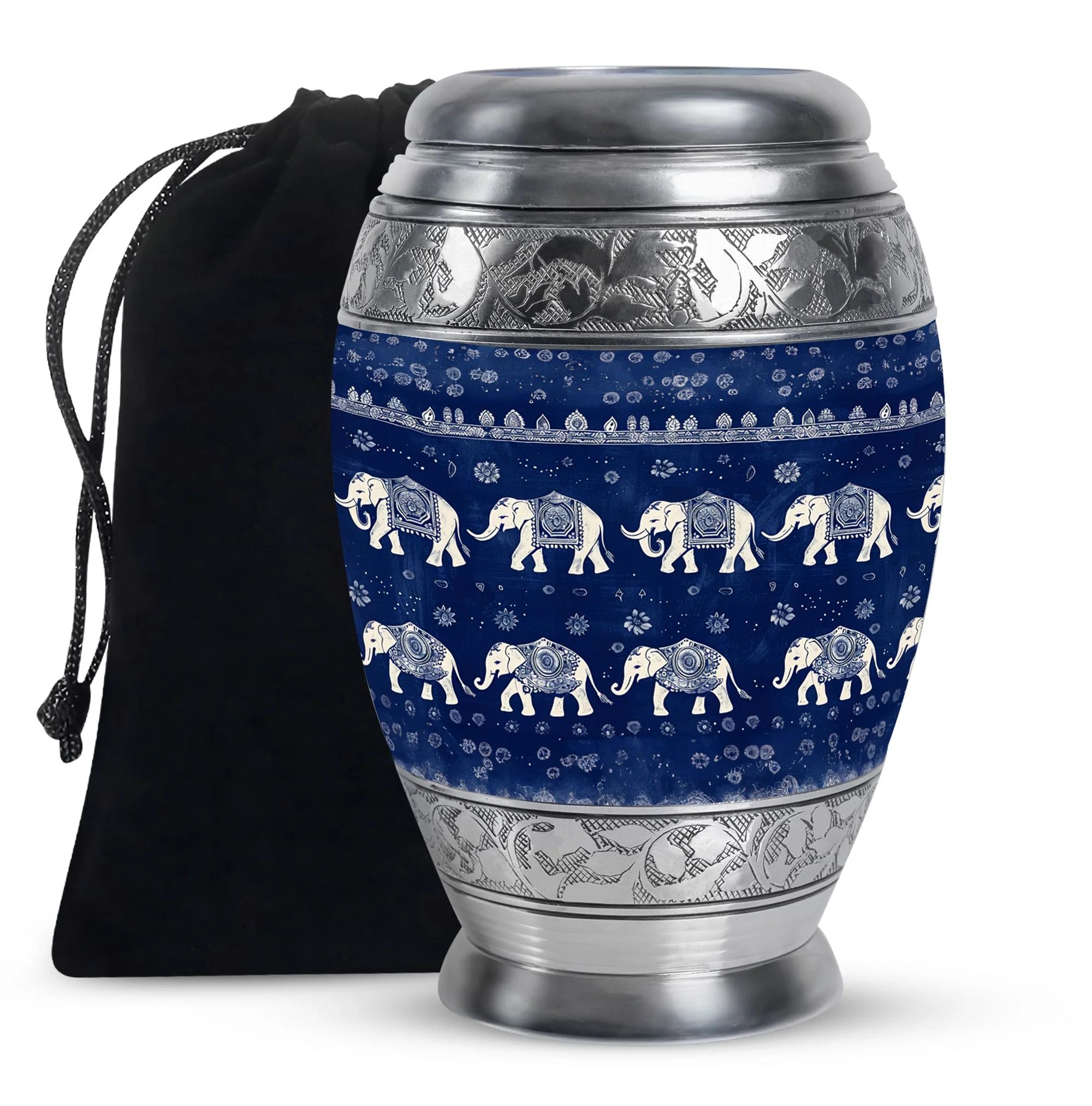 Elephant Family Cremation Personal Urns For Human Ashes