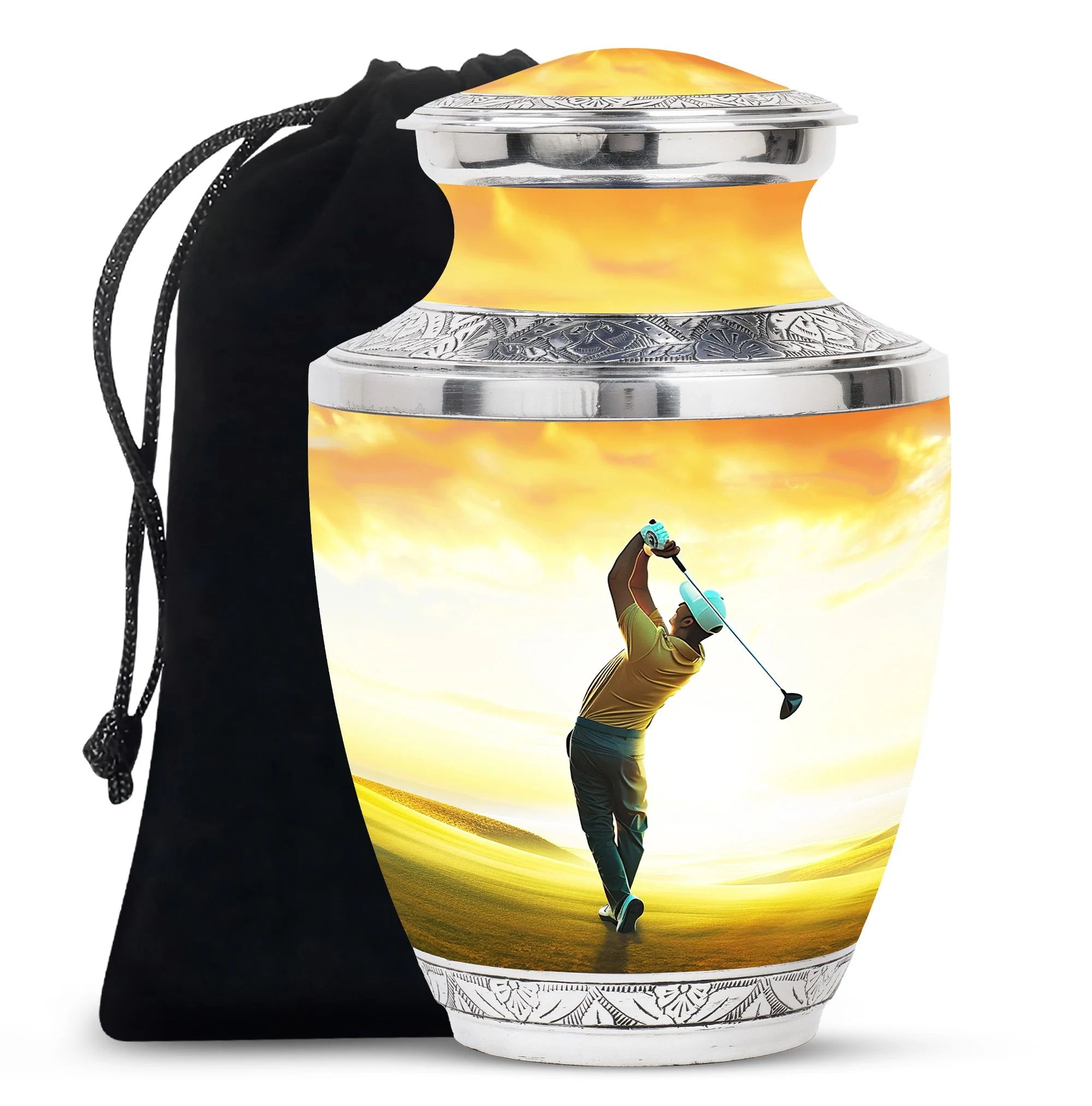 Golf Little Urns For Human Ashes Funeral, Ashes Memorial Urn