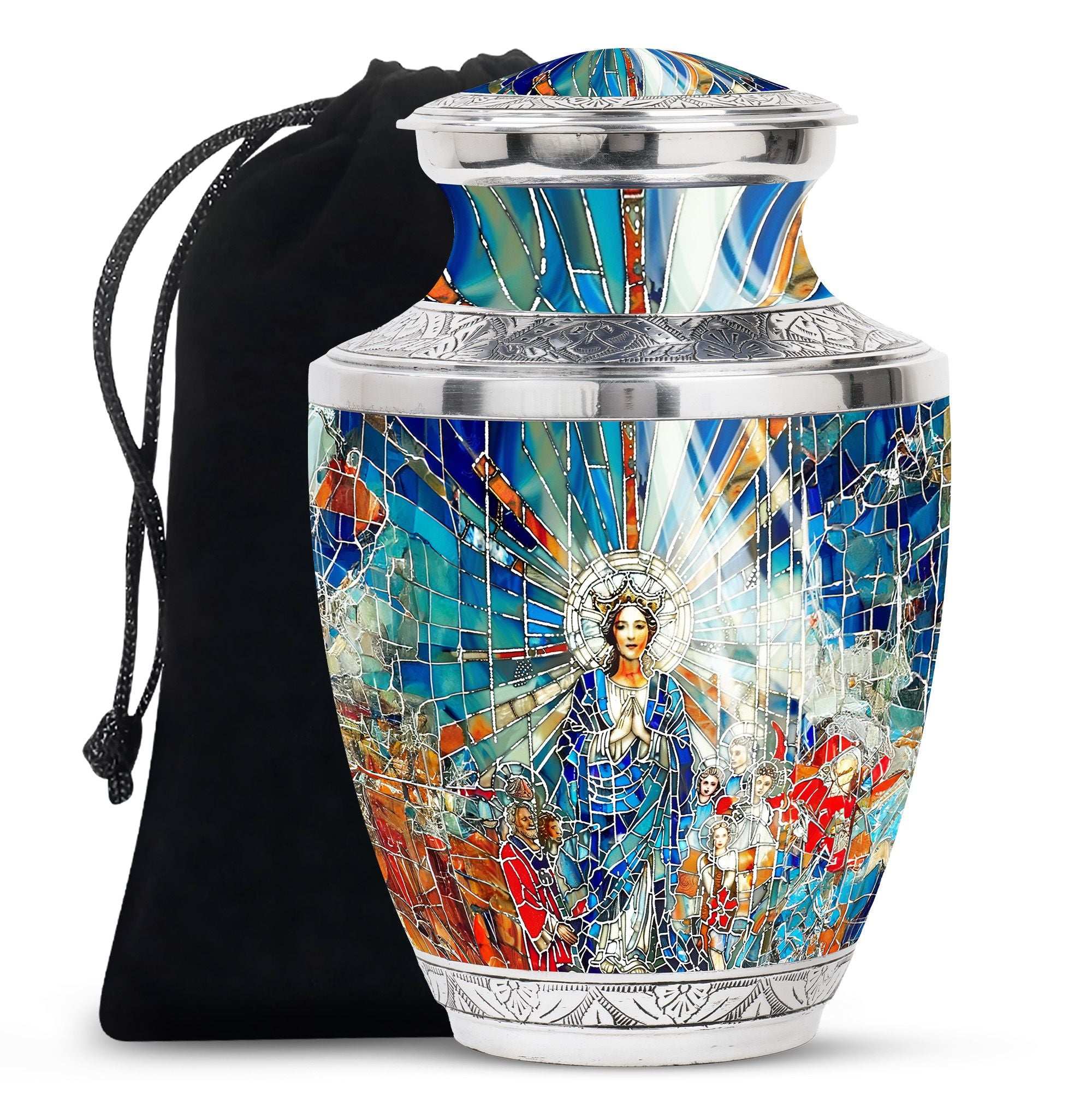 Virgin Mary Cremation Urn for Adult Ashes - Catholic Urns For Funeral